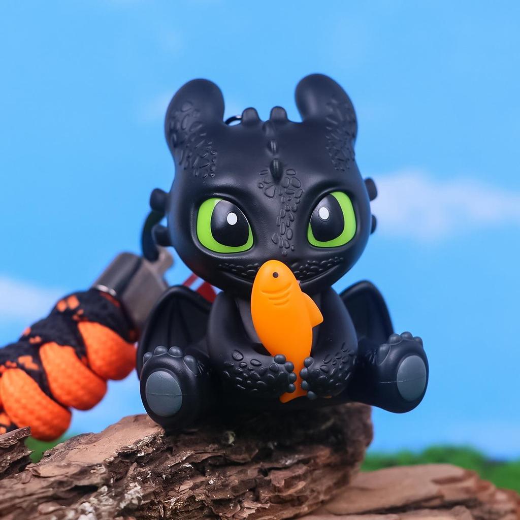 Cute Cartoon Keychain, ABS Material Key Ring with Black Color Design, Funny Key Chains for Women Men