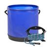 Portable Integrated Fish Bucket Fish Box EVA Folding Fish Bucket with Rope Colorful Fishing Tackle Boxes Water Bucket