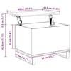 VidaXL Coffee Table Sonoma Grey 60x44.5x45 Cm Engineered Wood 830962