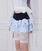 Chelikwili Soft Punk Eyelet Skirt - Blue