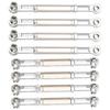 8Pcs Upgrade Metal Pull Rod Steering Pull Rod for WPL MN Feiyu 1 16 RC Car Spare PartsSilver