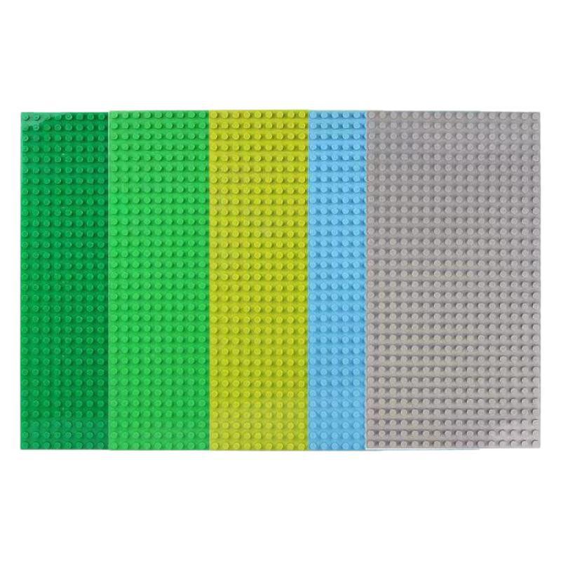 Large Particle Baseplate for Universal Building Blocks - Educational Interlocking Toy for Children
