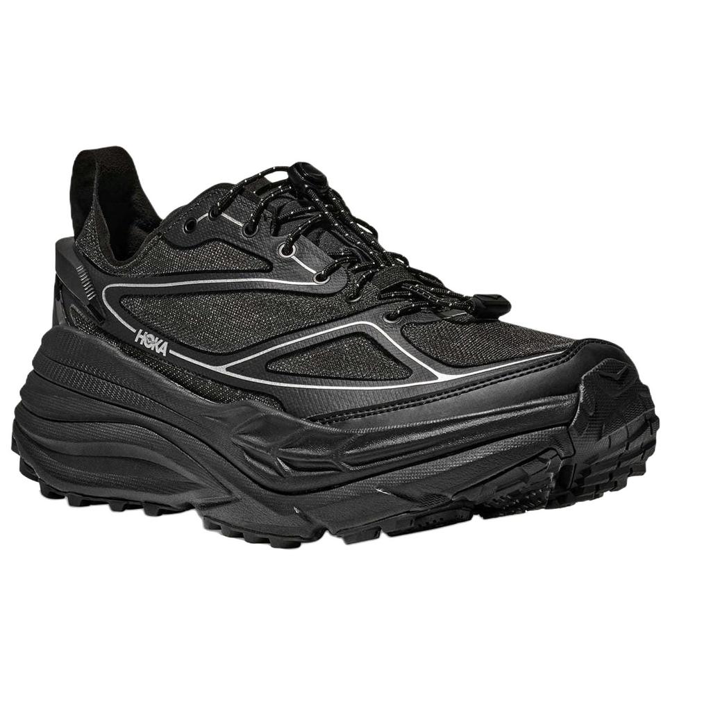 HOKA Stinson 7 Black Silver Unisex Sneakers 1168931-BKSV