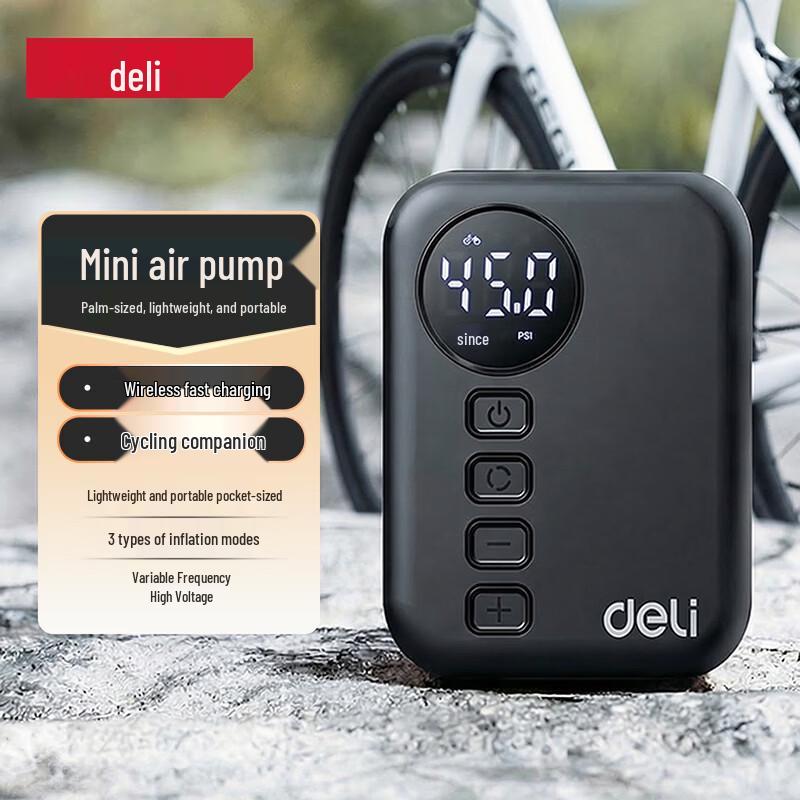 Deli Portable Electric Wireless Bicycle Pump