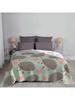 Cute Hedgehogs Blanket Super Soft Warm Light Thin Hedgehog Hedghog Hedgehog Lover Hedgehog Gifts Cute Kawaii Green Pet
