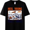 Vintage Neil Young Zuma Album Art Desert Camping T-Shirt for Men Women
