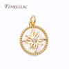 Pendentifs Rond Soleil Plaqué Or 18K Laiton Métal de Haute Qualité Charms Coquille Incrustée Pour Fabrication de Bijoux Accessoires DIY Vente en Gros