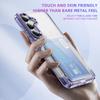 For Samsung Galaxy S25 Plus S24 S23 S22 Ultra Wallet Protective Phone Case with Credit Card Holder Shockproof Transparent Cover