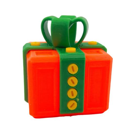 

Напечатанная на 3D раздражающая подарочная коробка с винтами Красочная квадратная головоломка Подарочная коробка Прикольный кейс Украшение для дома, офиса, книжной полки, рабочего стола 8 cm