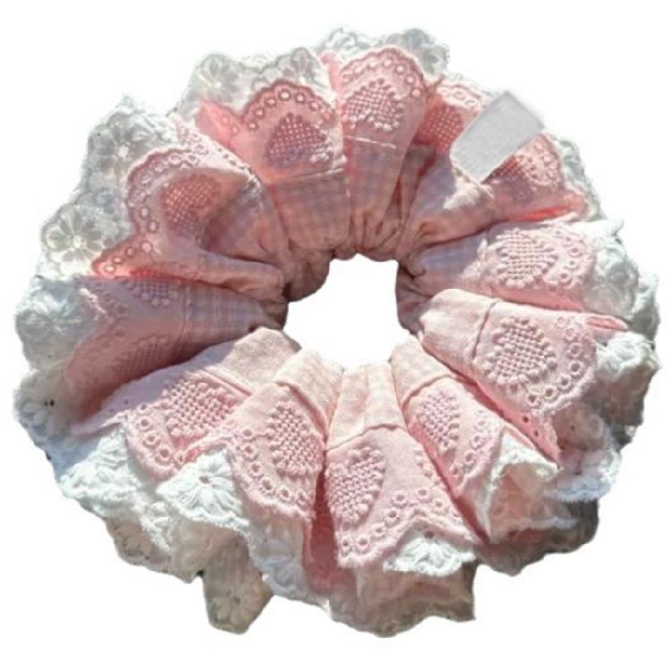 Scrunchies Blue Lacework Multi Layer Hair Tie Hair Rope Scrunchies Costume