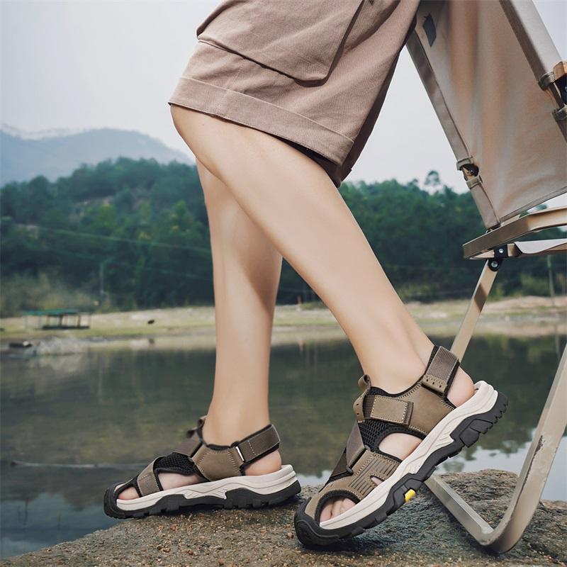 Fashion Fashion Light Casual Sneakers Mens Beach Sandals 2025 Summer Gladiator Mens Sandals Outdoor Roman Sandals Breathable Men Shoes