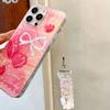 Small and Fresh Suitable for Apple 16PM Bow Mobile Phone Case High-end Iphone15 Cherry Lace Protective Case