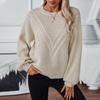 Women's Autumn And Winter New Casual Round Neck Long Sleeve Pullover Sweater Tops