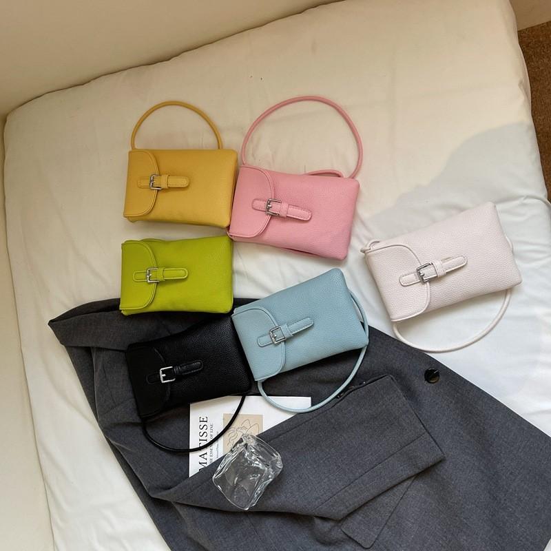 Women Pu Mini Crossbody Bag Phone Purse With Lock Clasp For Casual Use Outings