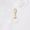 Elegant Women's Glass Ball Earrings with Bubble Inspire Pendant for Sensitive Ears Versatile Gift