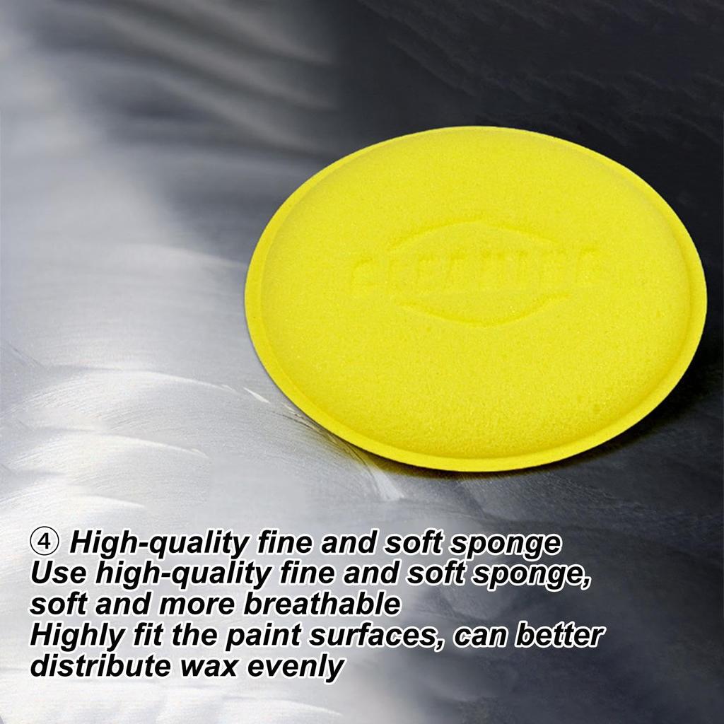 Car Applicator - Foam Car Applicator Pad | Round Ultra Soft Block