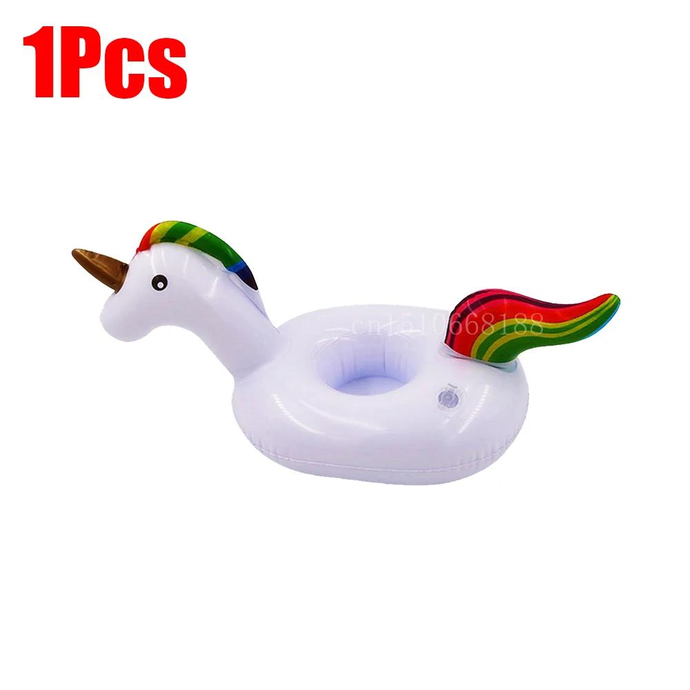 1-5 Stücke Schwimmender Becher Aufblasbarer Flamingo Getränkebecherhalter Pool Float Bar Untersetzer Schwimmhilfen Rosa Spielzeug Getränkehalter
