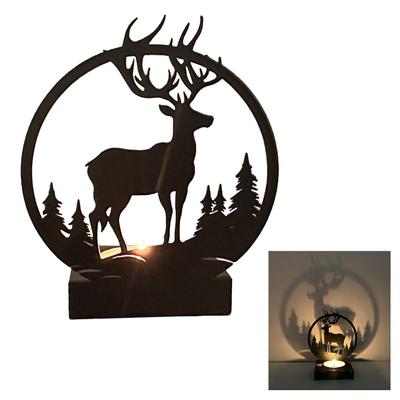 Portacandele a forma di Elefante Supporto Decorativo Durevole per Casa