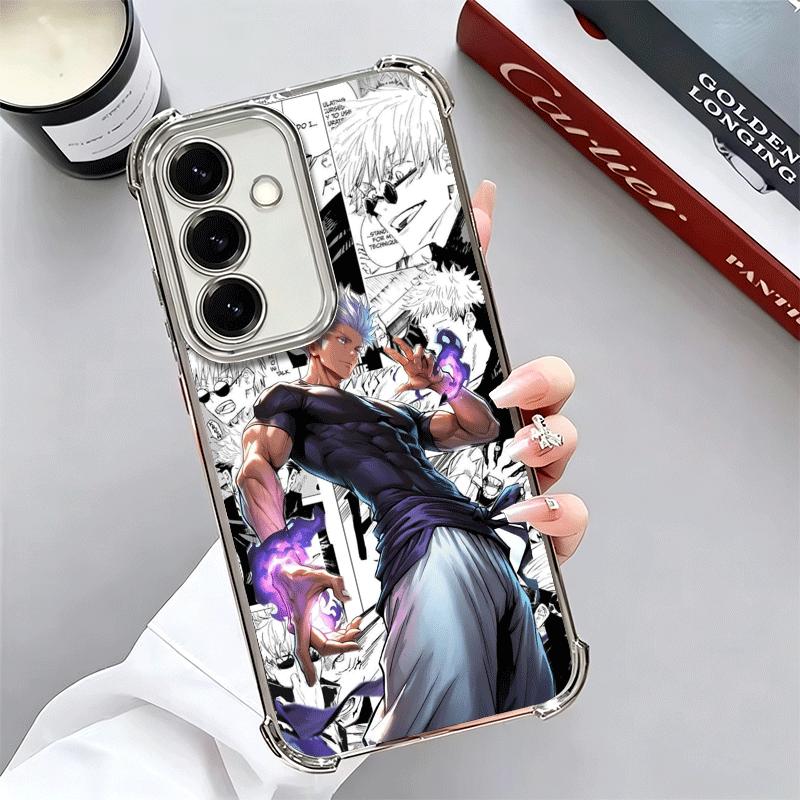 

Anime Gojo Satoru JUJUSU Plating Phone Case For Samsung A17 A07 A37 A57 A16 A56 A15 A55 A14 A54 A13 A53 A26 A36 A25 A35 A24 A34 Samsung A35