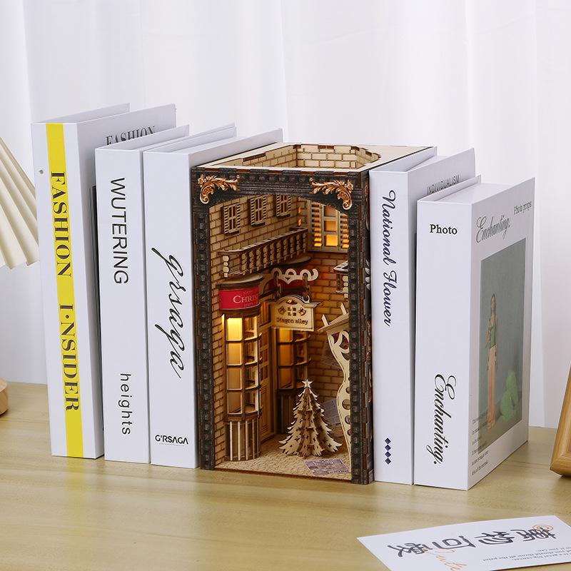 

3D кусочки головоломки для диагональной аллеи, рождественское моделирование, 3D украшения + деревянные пазлы + дошкольное образование для детей