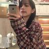 Women's Turn Down Collar Long Sleeve Plaid Shirt Loose Fit Casual Button Down Shirt Vintage Oversized Outerwear For Spring Fall Daily Streetwear