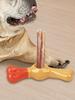 Dog Treat Stick Holder Dog Bully Stick Holder Anti choking dog chewing wooden stick holder pet teeth cleaning Pet Supplies
