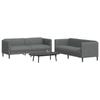 VidaXL Set of 2 Sofas, Sofa Chair with Armrests and Backrest, Living Room Furniture, Modern, 3209239