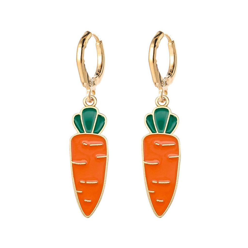 Summer Alloy Drip Earrings Fruit Earrings Lemon Avocado Strawberry Earrings Jewelry