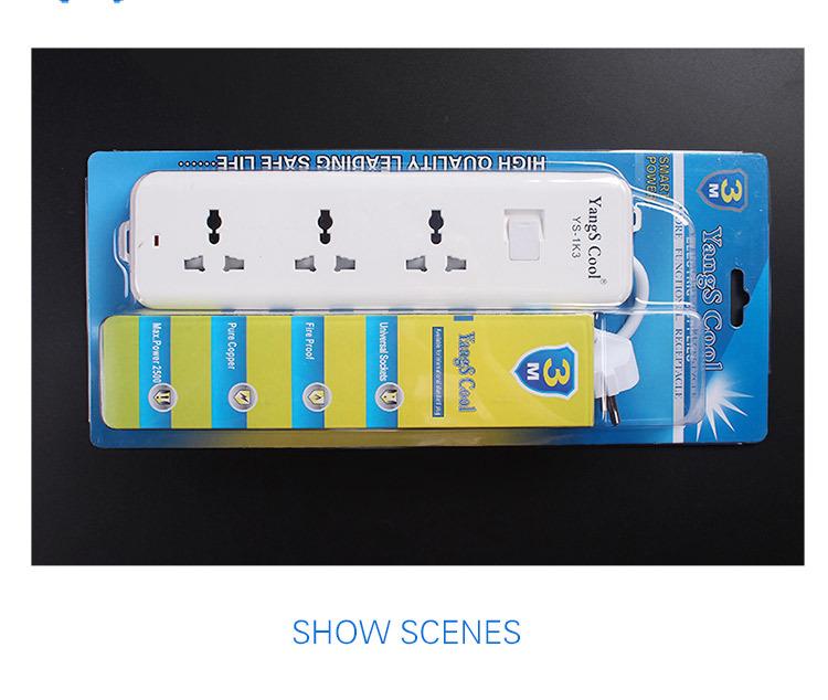 Multi-Standard Power Strip with USB: EU, US, DE, UK, Thai Compatibility