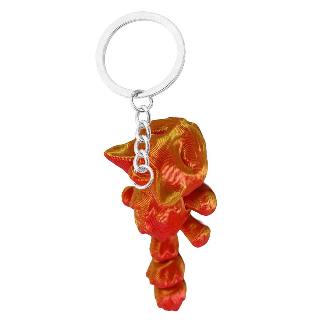 Unique 3D Printed Cat Pendant Keyring Durable 3D Printed Cat Keyring Lightweight Key Ornament With Exceptional Detail