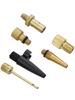 Air Valve Ball Equipment Copper Zinc Alloy 6 pcs/set Inflatable Needle Nozzle