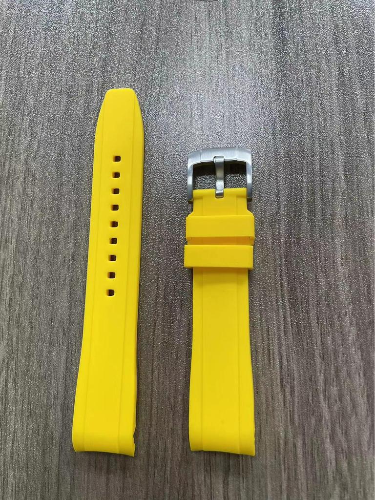 Curved Silicone Strap for Omega X Swatch Moonwatch, 20/22mm