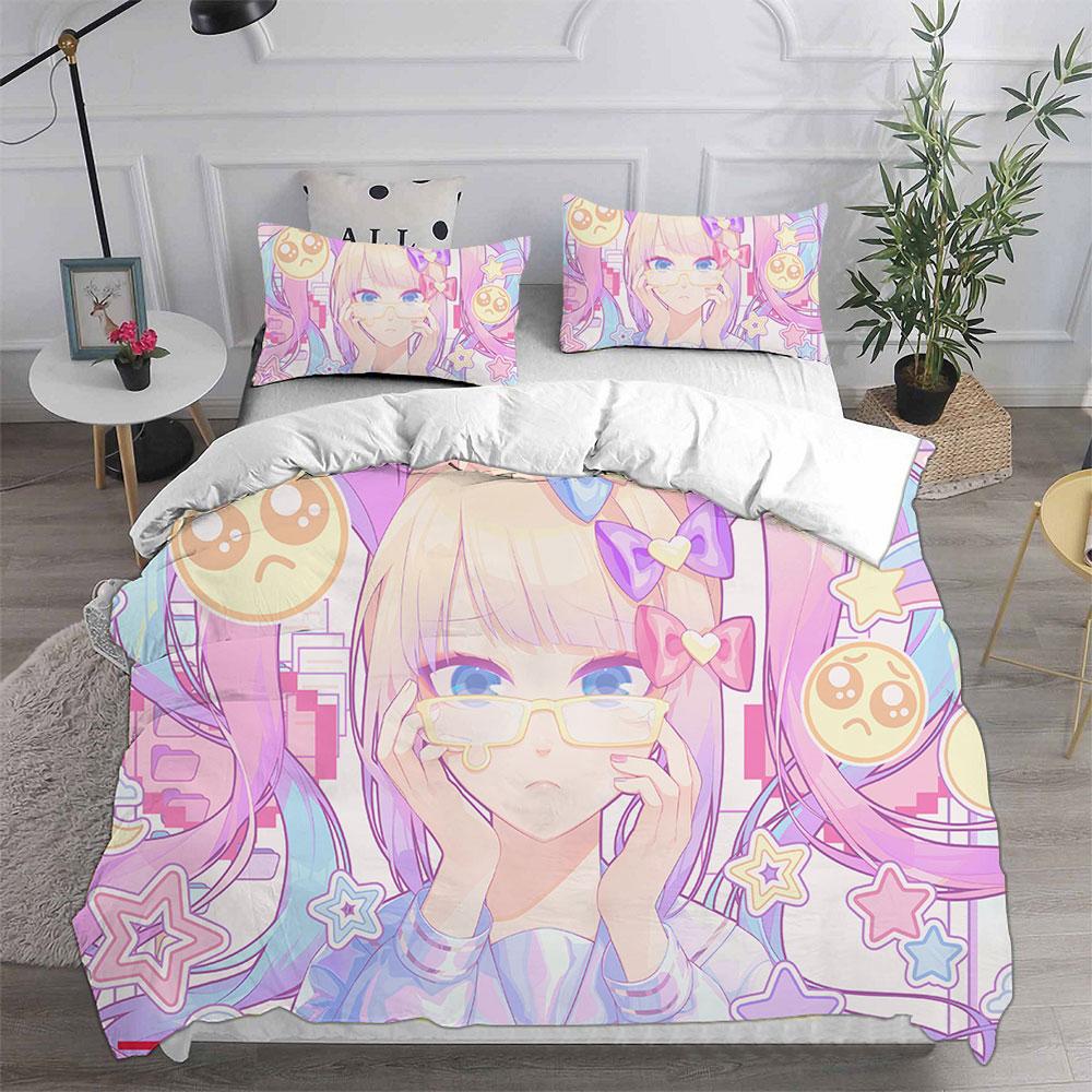 Needy Girl Overdose Bedding Sets Bed Cover Comforter Duvet Cover Pillow Case 2-3 Pieces Sets Teenagers Children'S Gifts