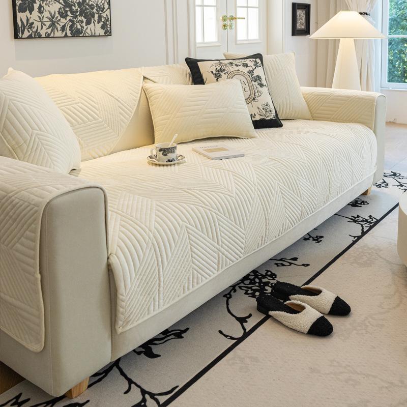 Nordic Sofa Cushion, Simple Modern Leather Sofa Cover, Non-Slip Seat Cushion, Universal Dutch Velvet Sofa Cover Cover For All Seasons