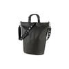 New Casual Logo Print Strap Synthetic Leather Handbag Crossbody Shoulder Bag Women Handbags Black 078170-01