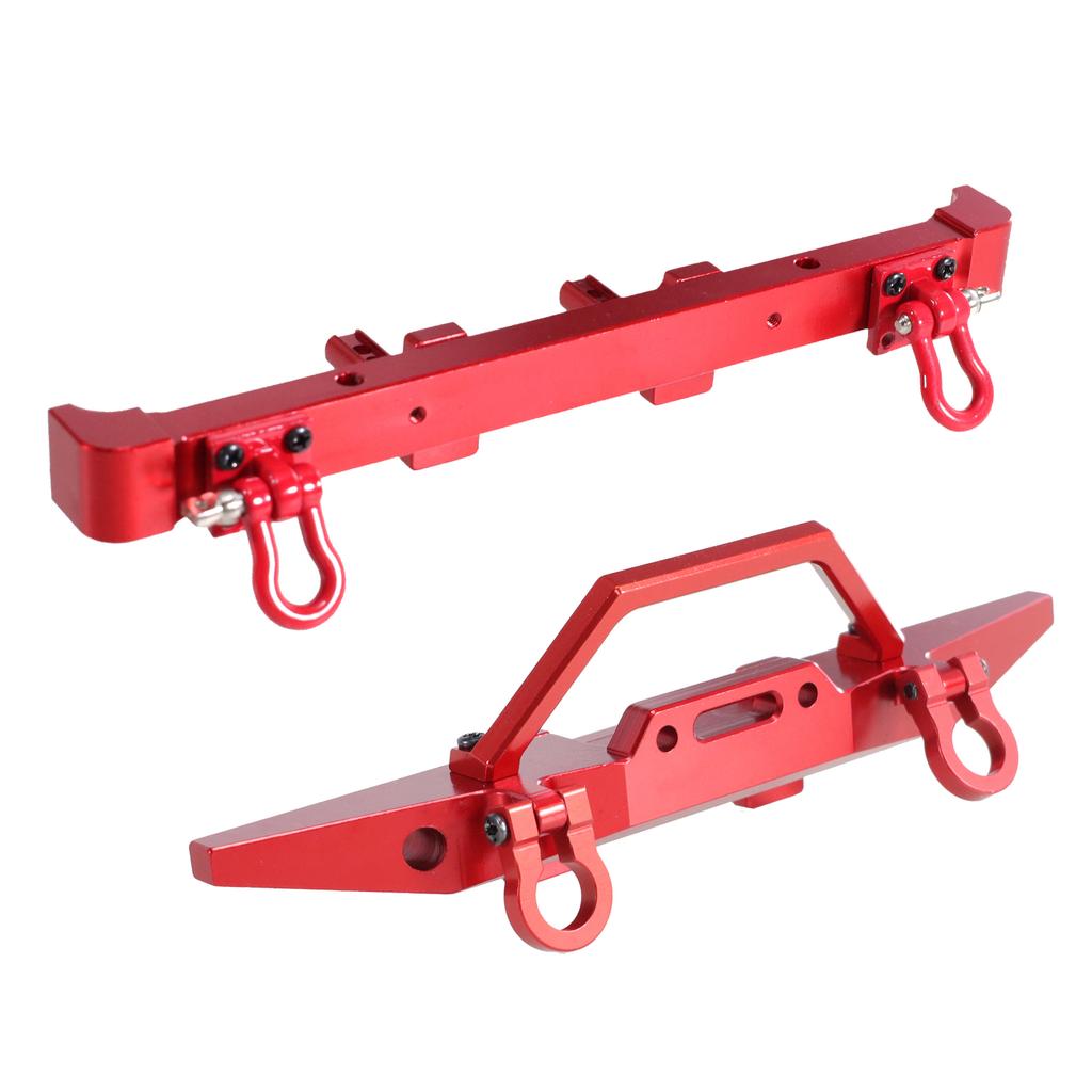 For MN 1/12 MN128 Wrangler Metal Front Rear Bumper Protective Bar Upgrade Front Bumper Guard Buckle
