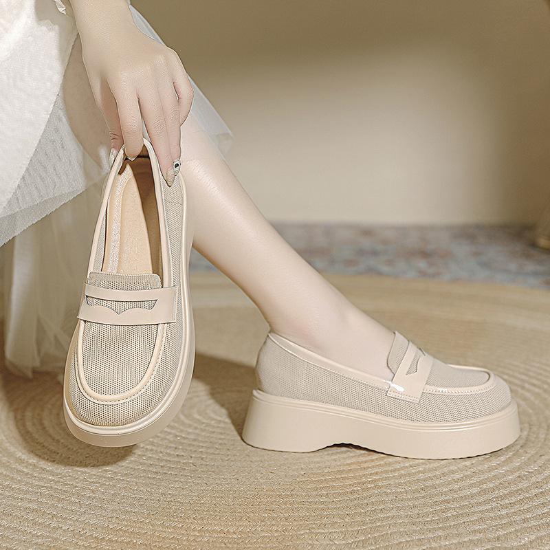 

Flying knitting one-pedal women s shoes breathable mesh casual knitting soft-soled lazy beanie shoes flat-soled small leather shoes 40 фіолетовий