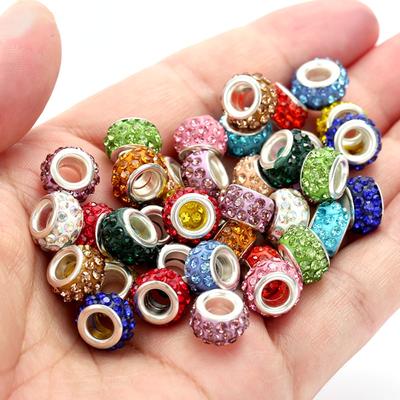 Ev Partisi Malzemeleri 50 Adet Akrilik Gevşek Boncuk Kolye Ucu Kristal 12mm Kolye Bileklik Aksesuarları Kendin Yap Takı Yapımı