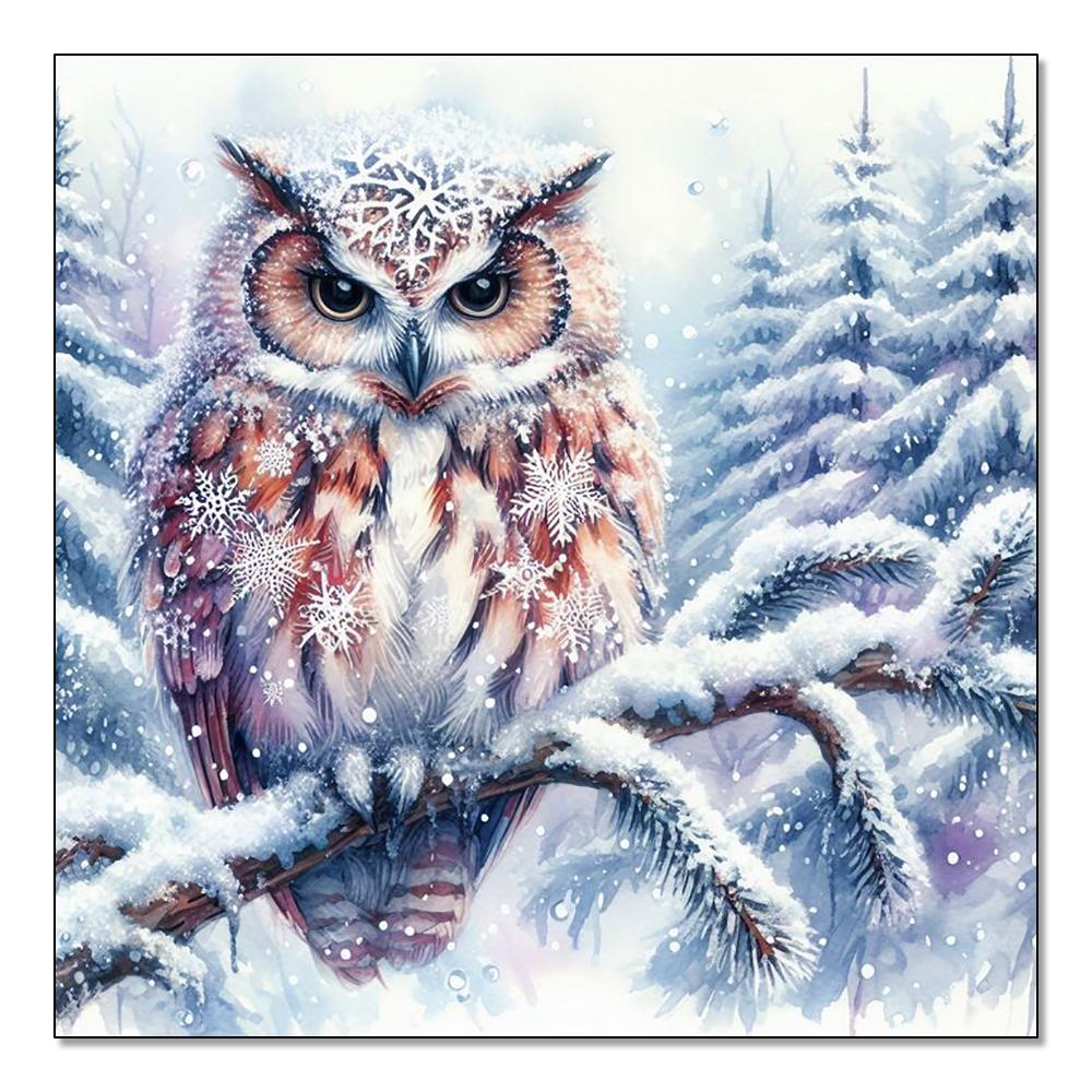 

Полная круглая алмазная живопись Животное Волк 5d DIY Алмазная мозаика Пейзаж Зима Домашний декоративный Набор для рукоделия из стразов Full Round 30x30CM