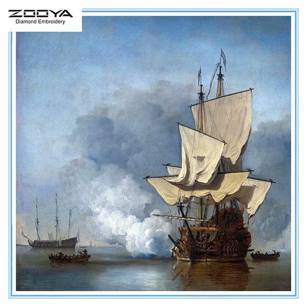 

ЗООЯ DIY 3D Круглая Алмазная картина Пейзаж Вышивка Крестом Стежок Главная Декор