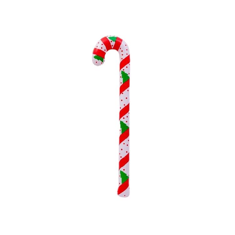 Waterproof PVC Walking Stick Balloon Ornament Large Inflatable Christmas Toy Walking Stick For Christmas Tree Decoration 120