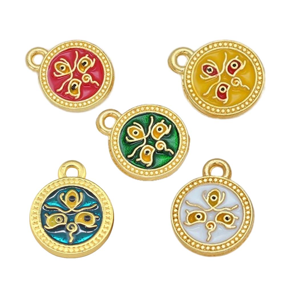 5 sztuk Praktyczny stopowy Pięciokierunkowy Wisiorek Bóstwa Bogactwa Przenośny dla Entuzjastów Biżuterii Szukających Szczęścia i Fortuny