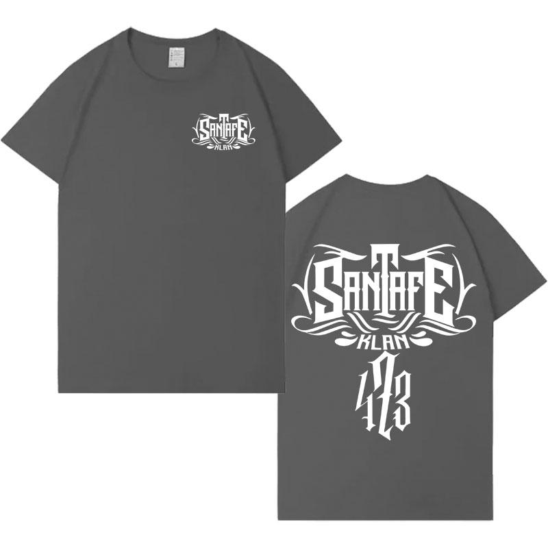 Santa Fe Klan Merch Double Sided Print Short Sleeve Tee Shirt Unisex Fashion Pop Music 100 Cotton CrewNeck Casual Gothic Tshrit