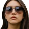 [BEAU LLASSANA] Teardrop Sunglasses for Men and Women - UV Protection, Metal Frame, Lightweight, Suitable for Driving, Outdoors, Travel, Fashion