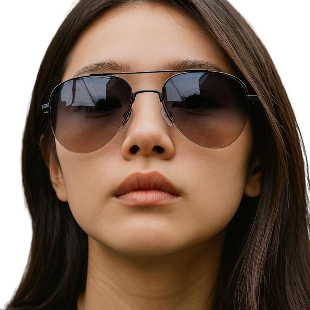 [BEAU LLASSANA] Teardrop Sunglasses for Men and Women - UV Protection, Metal Frame, Lightweight, Suitable for Driving, Outdoors, Travel, Fashion