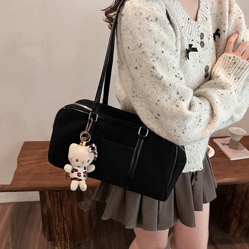Fashion and Leisure Large-capacity Tote Bag Women's 2025 Winter New Simple Shoulder Bag Texture Foreign Underarm Bag