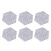 12PCS Hexagon Acoustic Panels High Density Sound Absorbing Panels Sound Proof Beveled Edge Wall