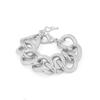 Bracelet - LUXENTER - Moba - Rhodium-plated Finish - 925 Sterling Silver - Length 17+3 Cm