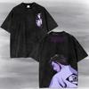 Bleach Captain Vintage Anime Acid Washed T Shirt and Kids Shirt - Aizen Graphic OverSized Boxy Tee.