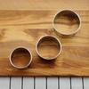 3pcs/set Rust-proof Dumplings Wrapper Molds Silver Dumpling Skin Cutting Mould  Cookie